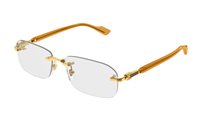 Montura de gafas Gucci Hombre GG1221O006-GOLD-YELLOW-TRANSPARENT56